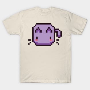 Purple Pixel Cat - Kawaii Retro Pixel Art T-Shirt